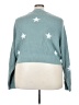 Arula 100% Acrylic Stars Teal Pullover Sweater Size 3X - photo 2