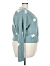 Arula 100% Acrylic Stars Teal Pullover Sweater Size 3X - photo 4