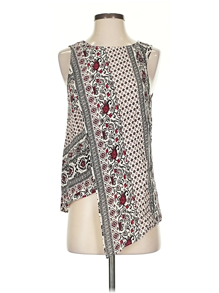 Pre-owned Dina Be Sleeveless Blouse In Gray