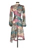 Noni 100% Polyester Print Teal Cocktail Dress Size XS - photo 2