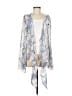 Olivaceous 100% Polyester Blue Kimono Size M - photo 1