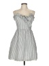 Thread Social Checkered-gingham Gray Casual Dress Size 6 - photo 1