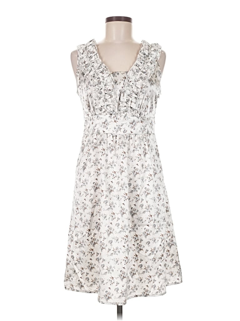 Pre-owned Romy Casual Dress In White