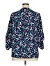 Unbranded Floral Blue 3/4 Sleeve Blouse Size XL - photo 2