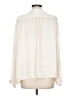 J.Crew 100% Polyester Ivory Long Sleeve Blouse Size L (estimated) - photo 2