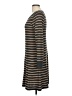 Ann Taylor LOFT Stripes Gray Casual Dress Size M - photo 5