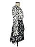 Self-Portrait 100% Cotton Animal Print Silver White Leopard Printed Mini Dress Size 0 - photo 4