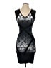 BCBGMAXAZRIA Graphic Blue Cocktail Dress Size XXS - photo 1