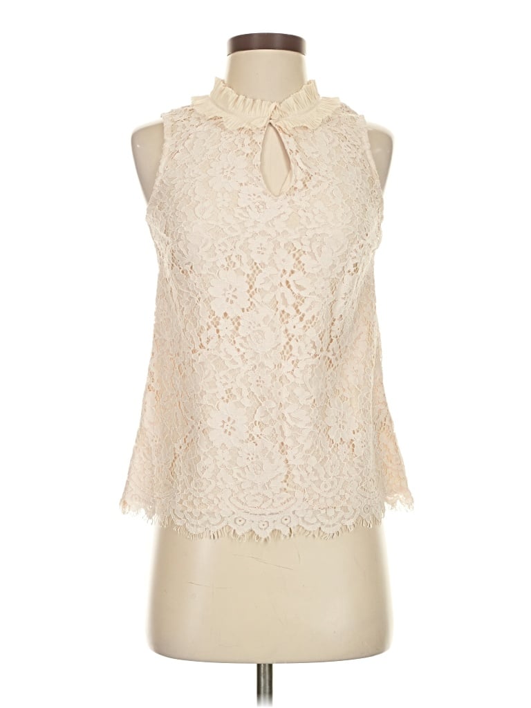Jcrew Sleeveless Blouse In White
