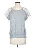 Siren Lily Silver Gray Short Sleeve Top Size S - photo 1
