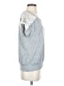Siren Lily Silver Gray Short Sleeve Top Size S - photo 4