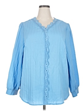 Shein Curve Long Sleeve Blouse