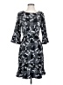 Elle Print Black Casual Dress Size XS - photo 1