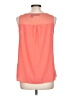 DKNY Jeans 100% Polyester Orange Sleeveless Blouse Size L - photo 2