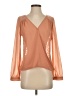 Blu Pepper 100% Polyester Orange Long Sleeve Blouse Size S - photo 1
