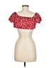 Shein Red Short Sleeve Top Size 6 - photo 2