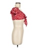 Shein Red Short Sleeve Top Size 6 - photo 4