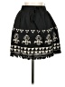 Sisley Graphic Black Casual Skirt Size 4 - photo 1