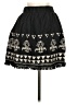 Sisley Graphic Black Casual Skirt Size 4 - photo 2