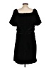 Ann Taylor LOFT Solid Black Cocktail Dress Size 10 - photo 2