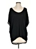 Express 100% Rayon Black Short Sleeve Top Size S - photo 1