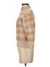 MNG Checkered-gingham Tan Turtleneck Sweater Size XXS - photo 5