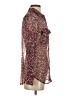 Equipment 100% Silk Animal Print Red Long Sleeve Silk Top Size XS - photo 4