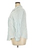 Torrid 100% Rayon Stripes Blue Long Sleeve Button-Down Shirt Size 2X Plus (2) - photo 5