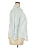 Torrid 100% Rayon Stripes Blue Long Sleeve Button-Down Shirt Size 2X Plus (2) - photo 4