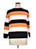 Assorted Brands Stripes Orange Pullover Sweater Size XL - photo 1