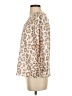 Shein 100% Polyester Animal Print Ivory 3/4 Sleeve Blouse Size 4 - photo 5