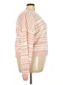 Wednesday's Girl 100% Acrylic Stripes Pink Pullover Sweater Size 26 - photo 4