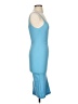 Zara Solid Blue Cocktail Dress Size S - photo 4