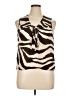 MICHAEL Michael Kors 100% Silk Brown Blouse Size XL - photo 1
