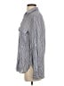 Zara 100% Viscose Rayon Stripes Blue Long Sleeve Button-Down Shirt Size XS - photo 5