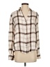 Millibon 100% Rayon Plaid Tan Long Sleeve Blouse Size S - photo 1