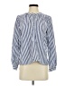 Universal Thread Stripes Blue Long Sleeve Blouse Size XS - photo 1