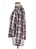 Ann Taylor LOFT Plaid Multi Color Burgundy Long Sleeve Blouse Size L - photo 5