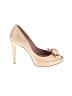 Pura Lopez Ivory Tan Heels Size EU 38 - photo 1