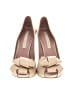 Pura Lopez Ivory Tan Heels Size EU 38 - photo 2