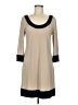 ABS Allen Schwartz Solid Tan Casual Dress Size M - photo 1