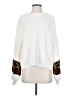 Assorted Brands Animal Print White Pullover Sweater Size S - photo 1