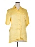 DONNI Yellow Short Sleeve Blouse Size XL (estimated) - photo 1