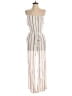 Elan 100% Rayon Stripes Ivory Jumpsuit Size S - photo 1