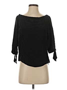 Guest Editor 3/4 Sleeve Silk Top
