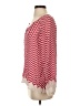 Joie 100% Silk Chevron-herringbone Red Long Sleeve Silk Top Size S - photo 5