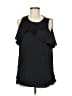 BCBGeneration 100% Polyester Black Sleeveless T-Shirt Size M - photo 1