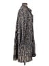 SMF 100% Polyester Paisley Blue Casual Dress Size S - photo 4