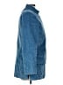 Paola Quadtretti 100% Cupro Blue Blazer Size L (estimated) - photo 4