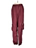 Unbranded 100% Polyester Burgundy Cargo Pants Size S - photo 1